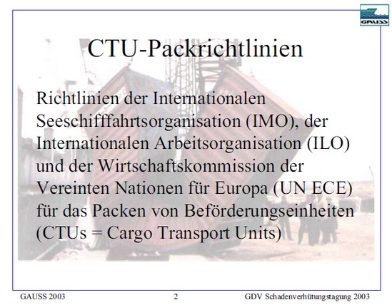 Einfuhrung In Die Ctu Packrichtlinien Transport Informations Service