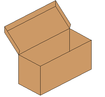 Hinged top carton